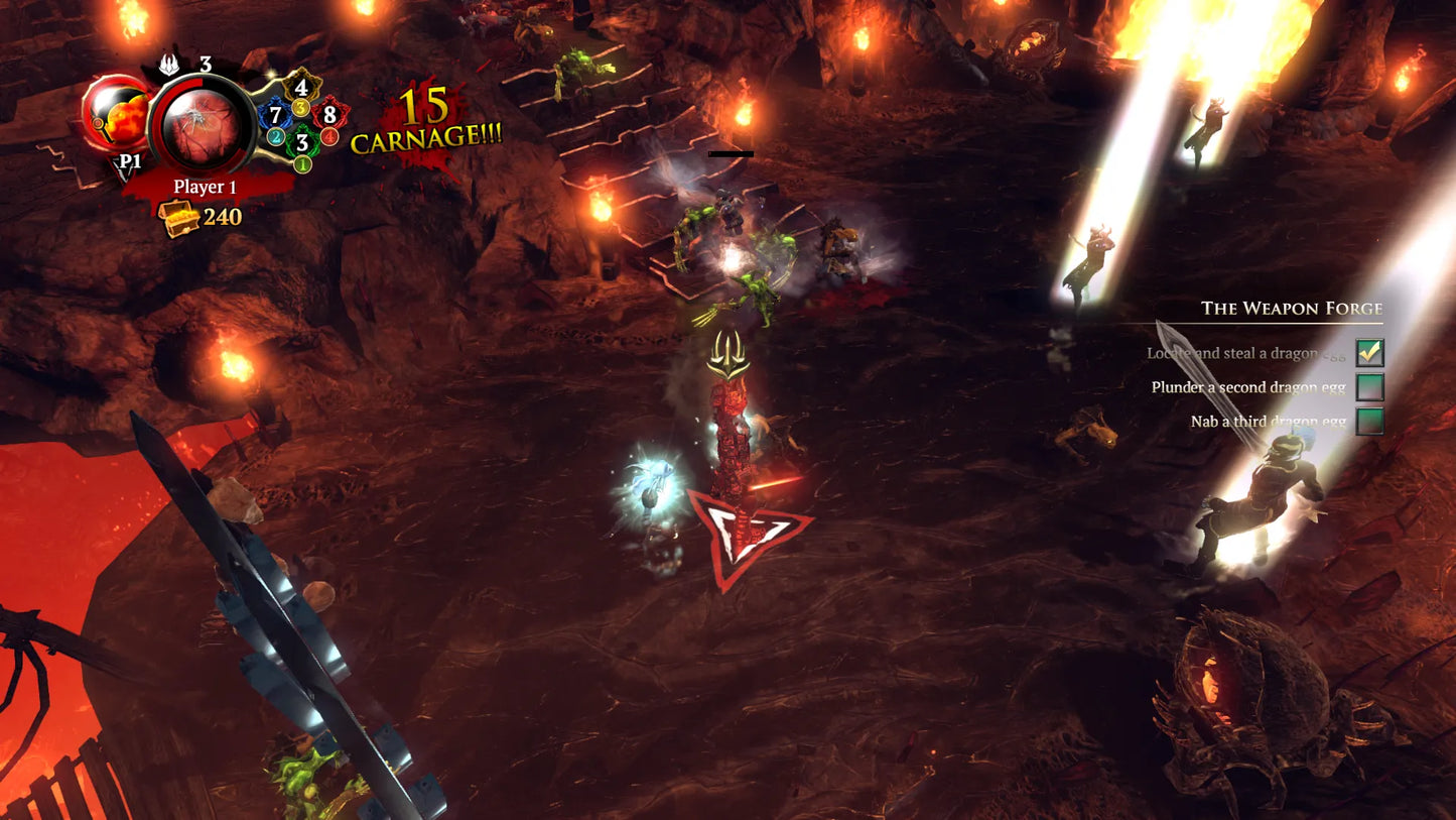 Screenshot of a video game with characters and UI elements in a dark, dungeon-like setting.