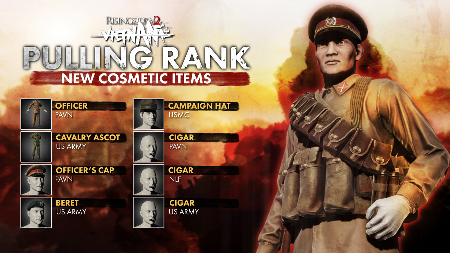 Buy Rising Storm 2: Vietnam - Pulling Rank Cosmetic DLC Steam Key Default Title Steam key – fast digital delivery | Volt Keys