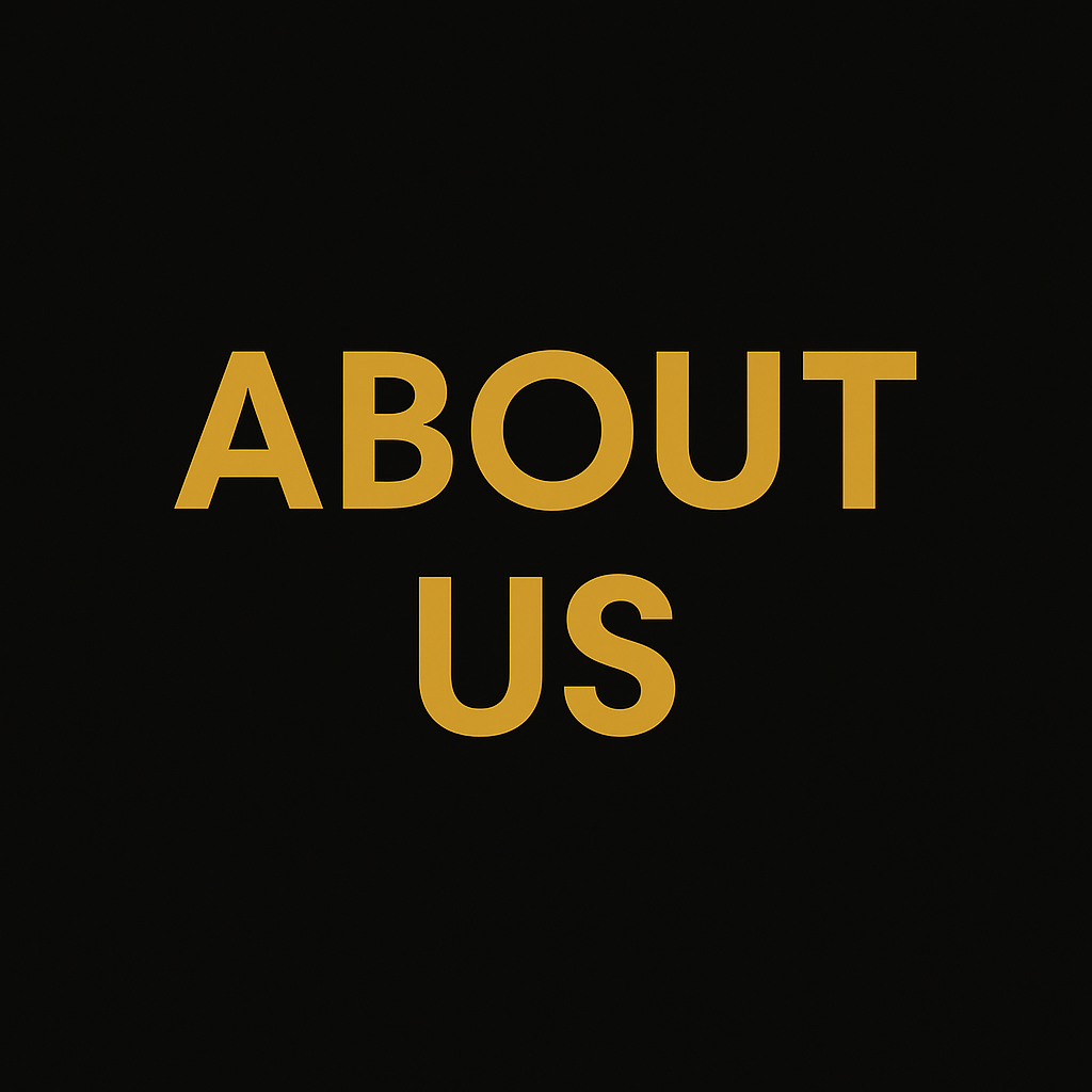 About Us For VoltKeys graphic with gold text on a dark #121212 background