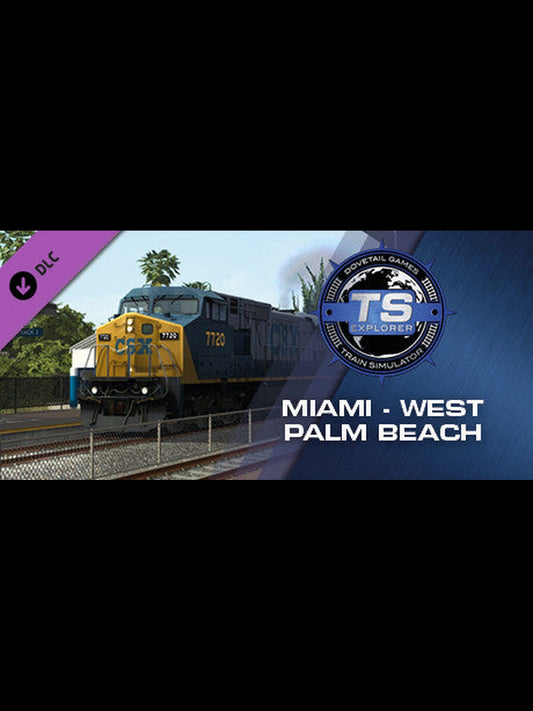 Buy Train Simulator: Miami - West Palm Beach Route Add-On DLC Steam Key Default Title Steam key – fast digital delivery | Volt Keys
