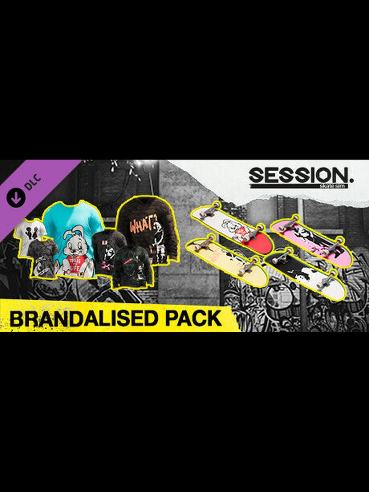 Buy Session: Skate Sim - Brandalised Pack DLC Steam Key Default Title Steam key – fast digital delivery | Volt Keys