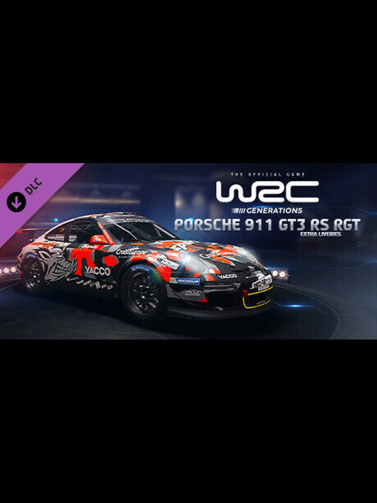 Buy WRC Generations - Porsche 911 GT3 RS RGT Extra liveries DLC Steam Key Default Title Steam key – fast digital delivery | Volt Keys