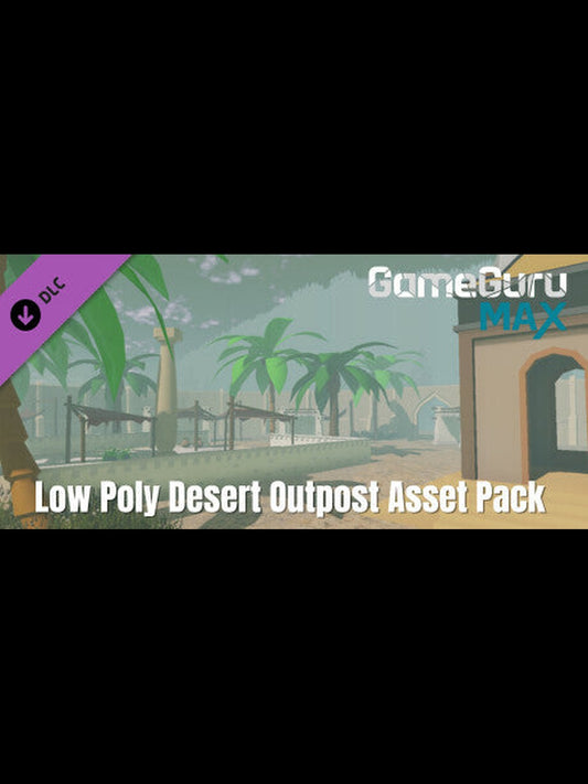 Buy GameGuru MAX - Low Poly Asset Pack - Desert Outpost DLC PC Steam Key Default Title Steam key – fast digital delivery | Volt Keys