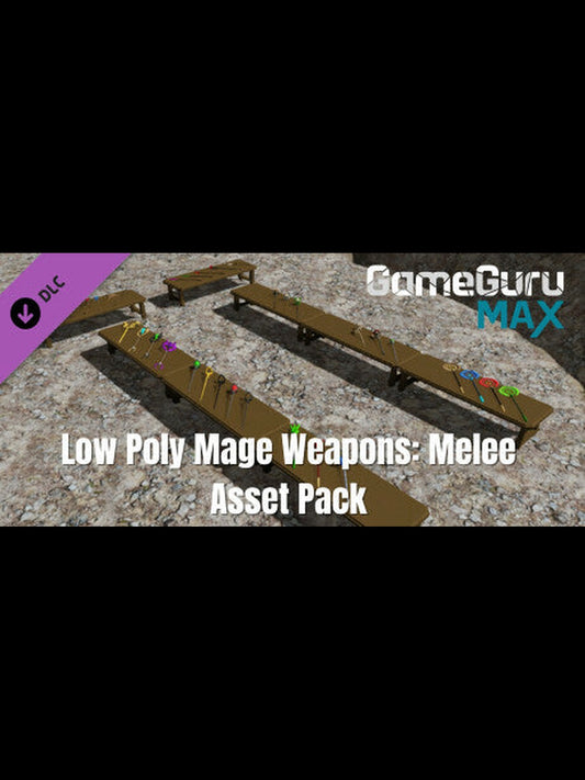 Buy GameGuru MAX - Low Poly Asset Pack - Mage Weapons: Melee DLC PC Steam Key Default Title Steam key – fast digital delivery | Volt Keys