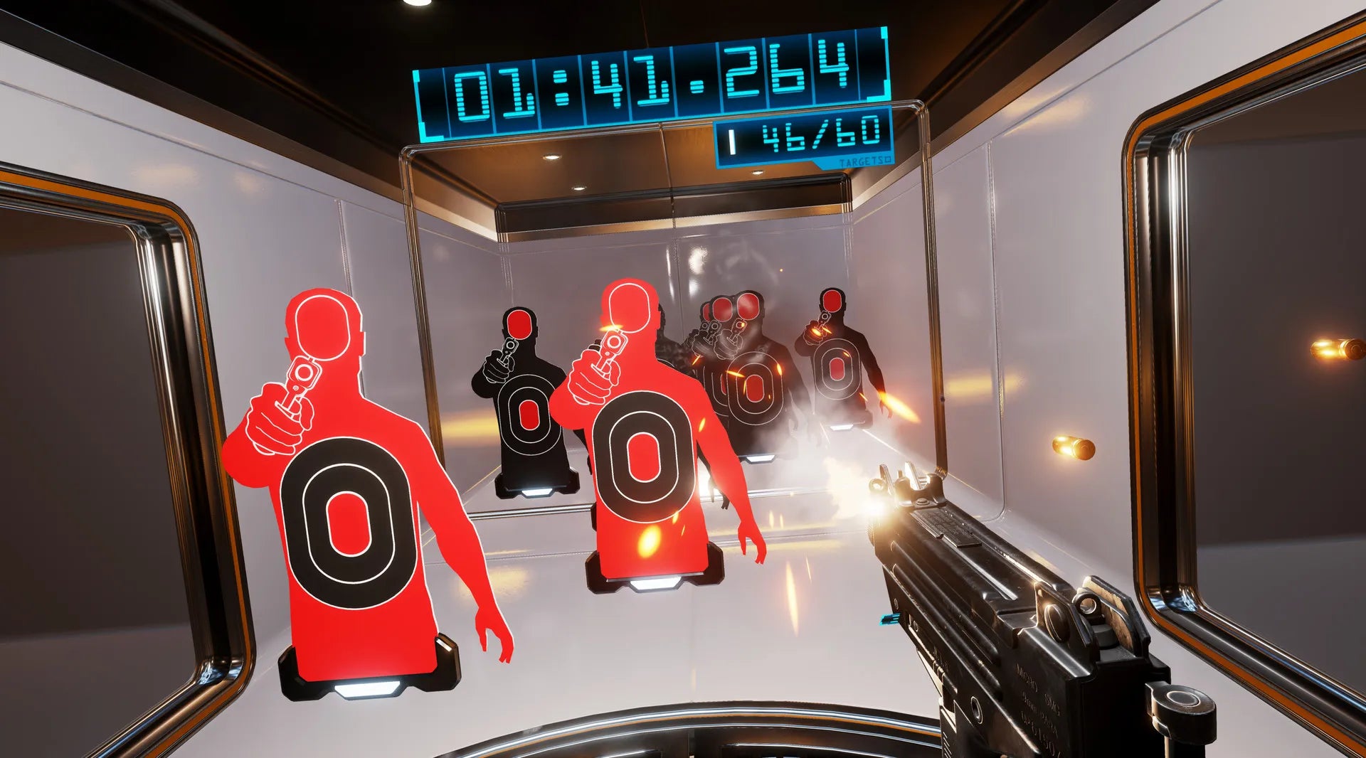 Pinball machine with targets and a digital scoreboard
