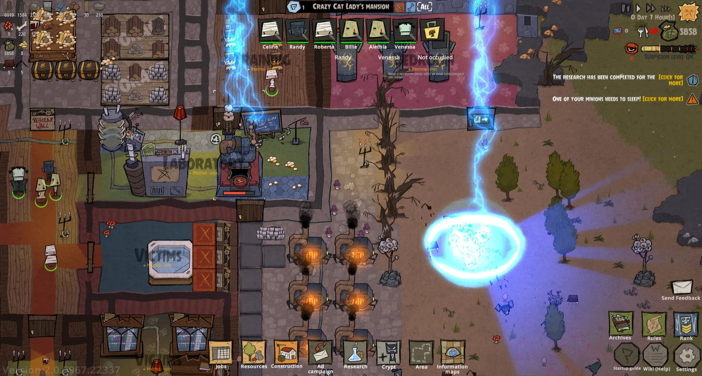 Top-down view of a video game interface with character health bars and game elements.