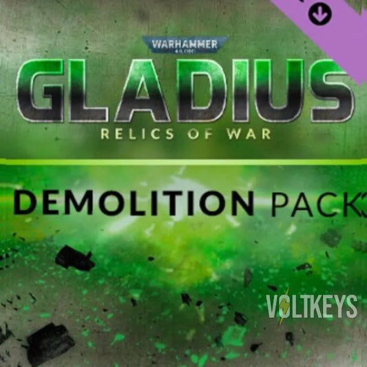 Warhammer Gladius Relics of War Demolition Pack packaging with green and purple design.