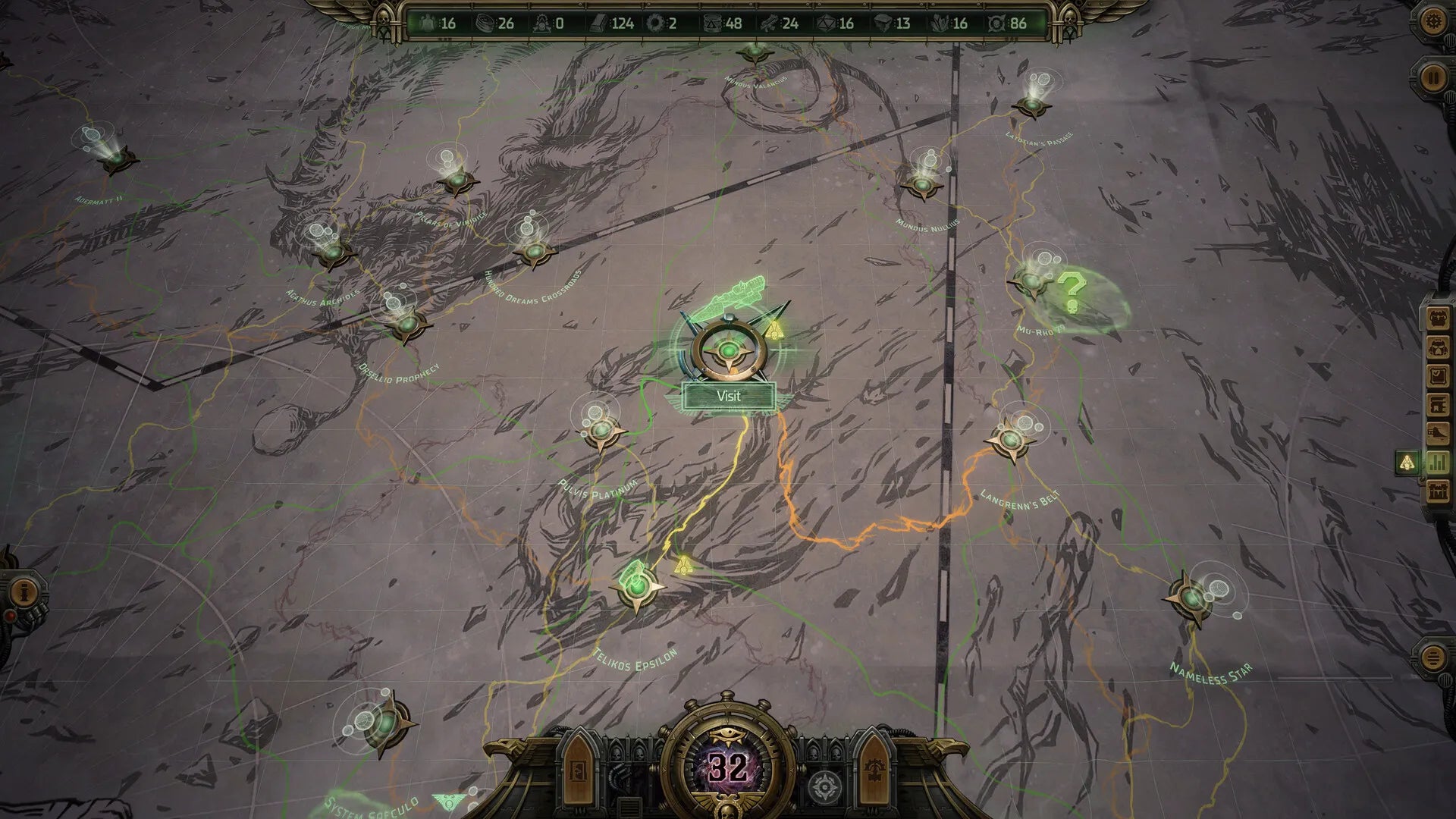 Game interface showing a strategic map with units and resources in a fantasy setting.