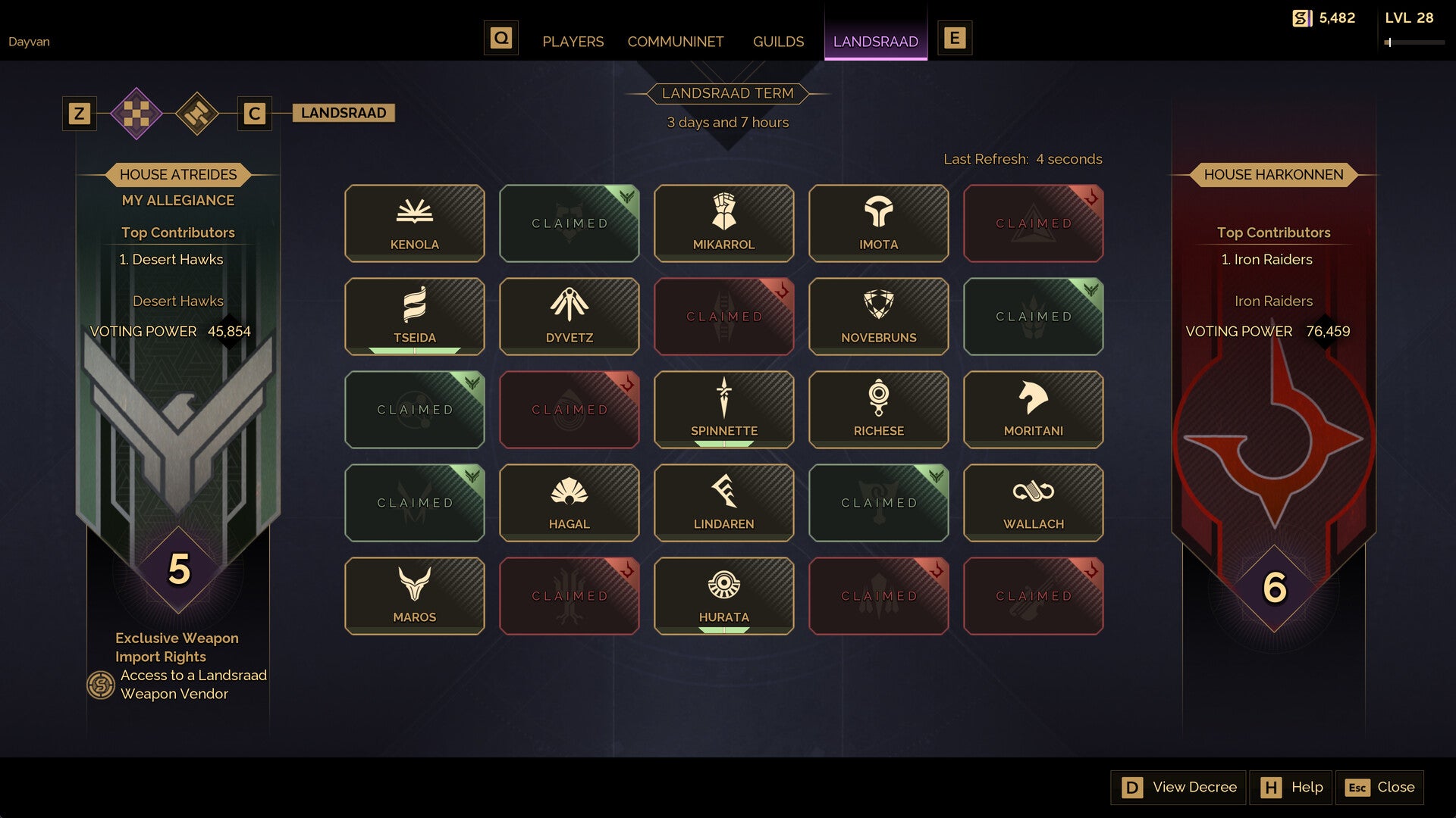 Game interface showing weapon and equipment selection screen with various icons and options.
