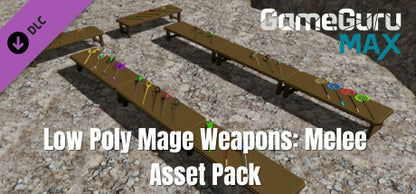 Buy GameGuru MAX - Low Poly Asset Pack - Mage Weapons: Melee DLC PC Steam Key Default Title Steam key – fast digital delivery | Volt Keys