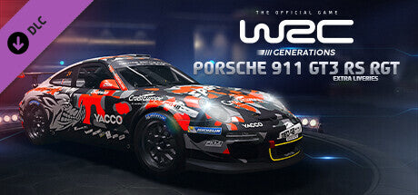 Buy WRC Generations - Porsche 911 GT3 RS RGT Extra liveries DLC Steam Key Default Title Steam key – fast digital delivery | Volt Keys