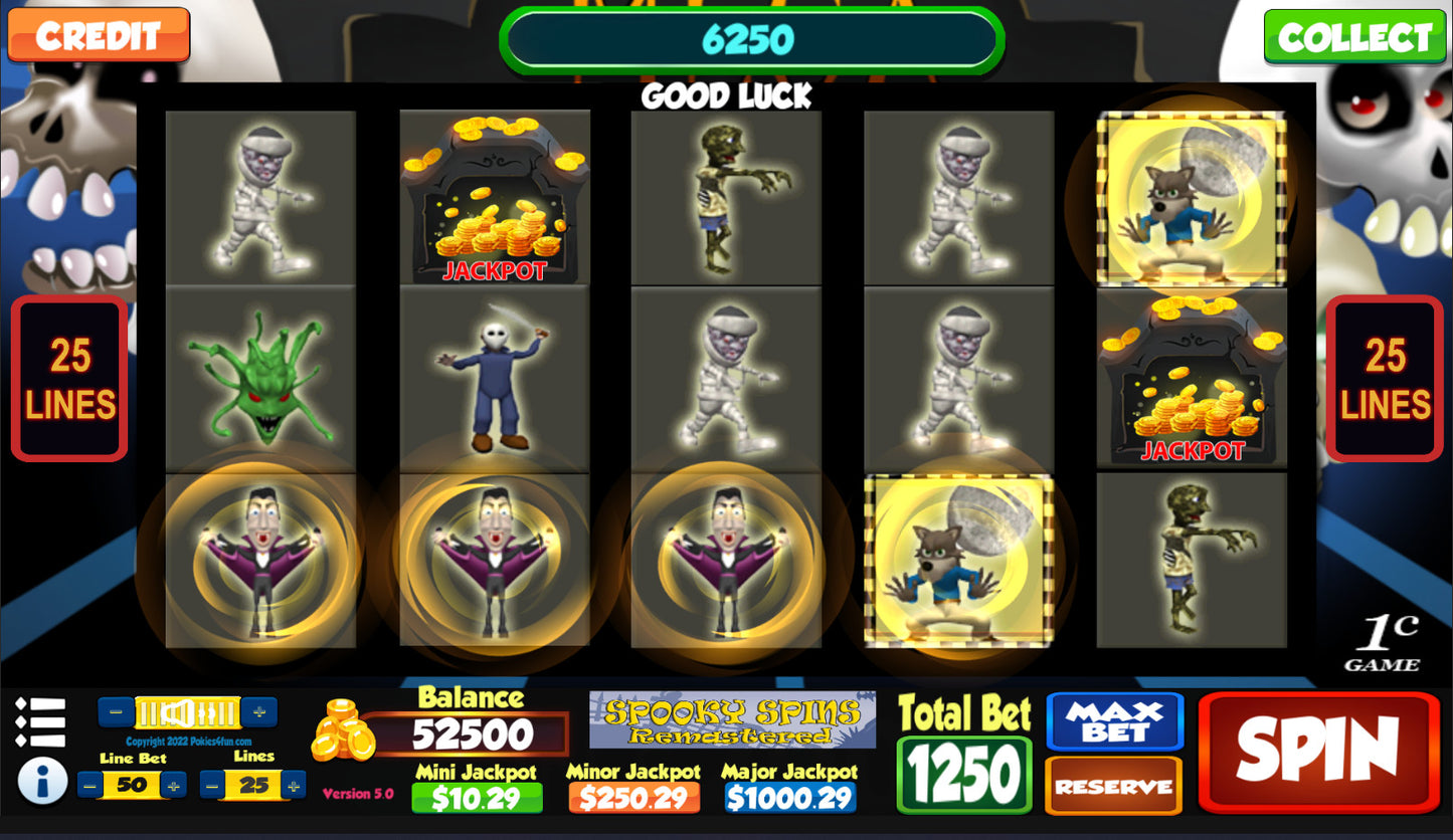 Buy Spooky Spins Remastered - Casino Slot Simulations Steam Key Default Title Steam key – fast digital delivery | Volt Keys