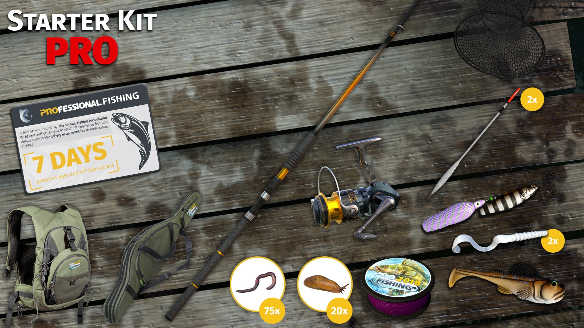 Buy Professional Fishing - Starter Kit Pro DLC Steam Key Default Title Steam key – fast digital delivery | Volt Keys