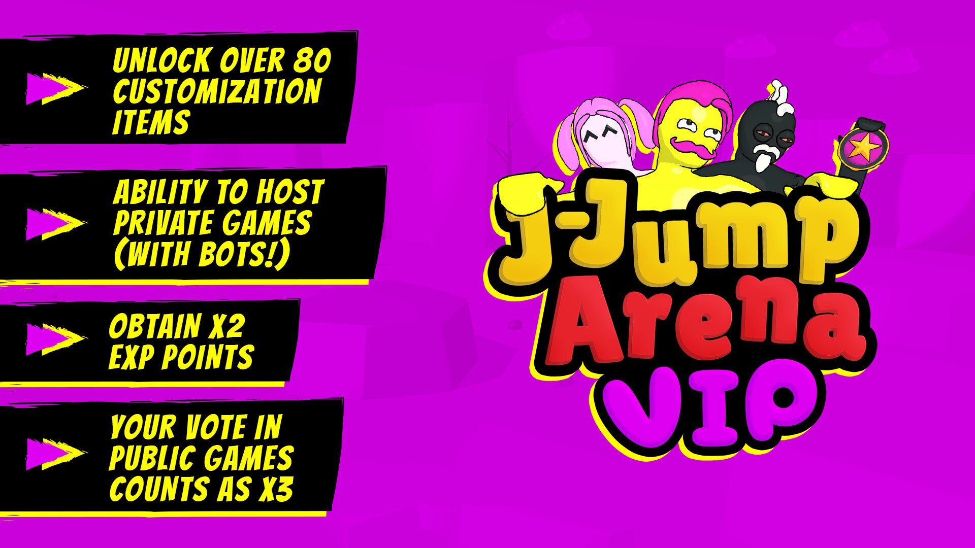 Buy J-Jump Arena - VIP Upgrade DLC Steam Key Default Title Steam key – fast digital delivery | Volt Keys