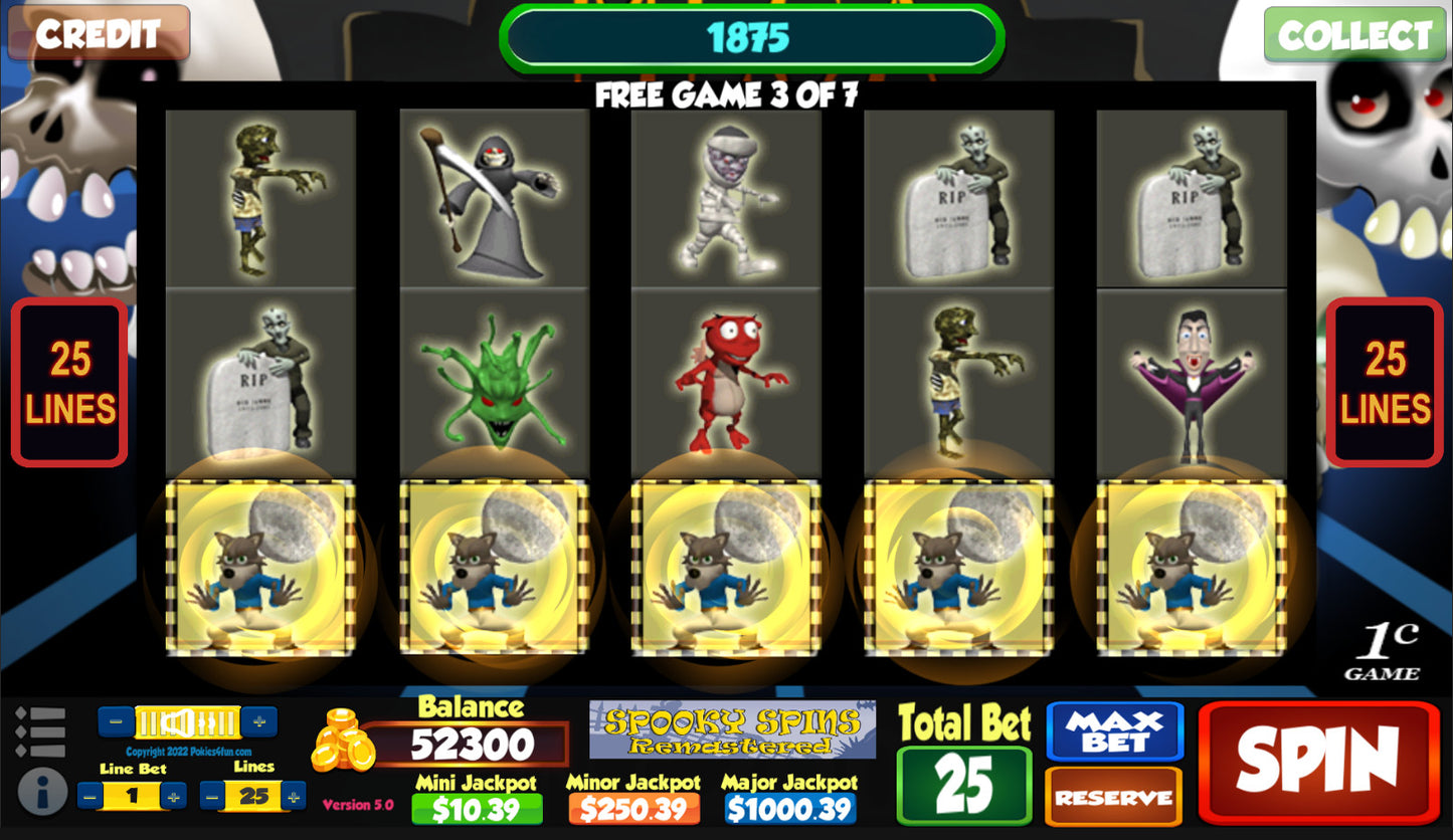 Buy Spooky Spins Remastered - Casino Slot Simulations Steam Key Default Title Steam key – fast digital delivery | Volt Keys
