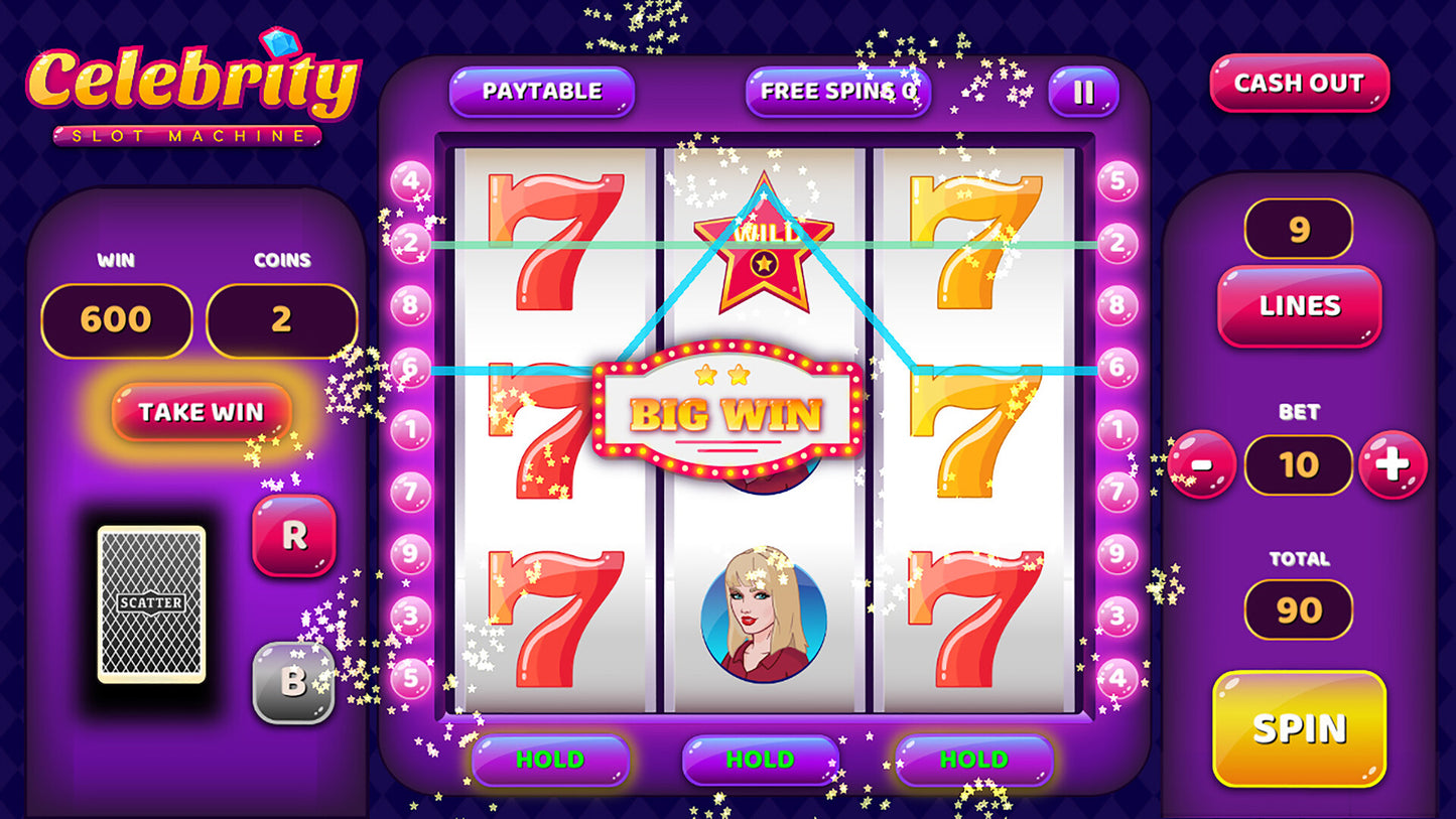 Celebrity Slot Machine PC Steam Key