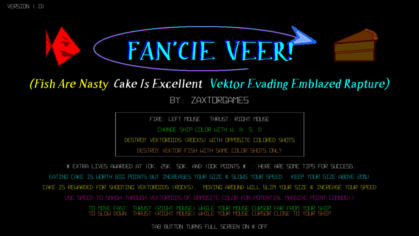 Buy FAN'CIE VEER! (Fish Are Nasty, Cake Is Excellent Vektor Evading Emblazed Rapture) Steam Key Default Title Steam key – fast digital delivery | Volt Keys