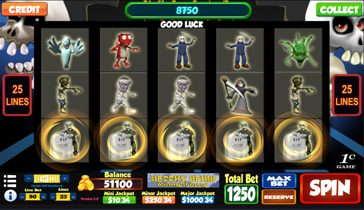Buy Spooky Spins Remastered - Casino Slot Simulations Steam Key Default Title Steam key – fast digital delivery | Volt Keys