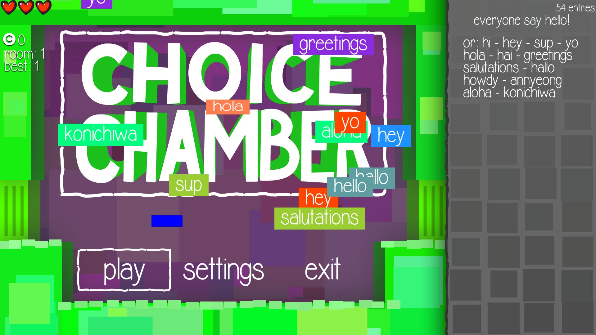 Buy Choice Chamber PC Steam Key Default Title Steam key – fast digital delivery | Volt Keys
