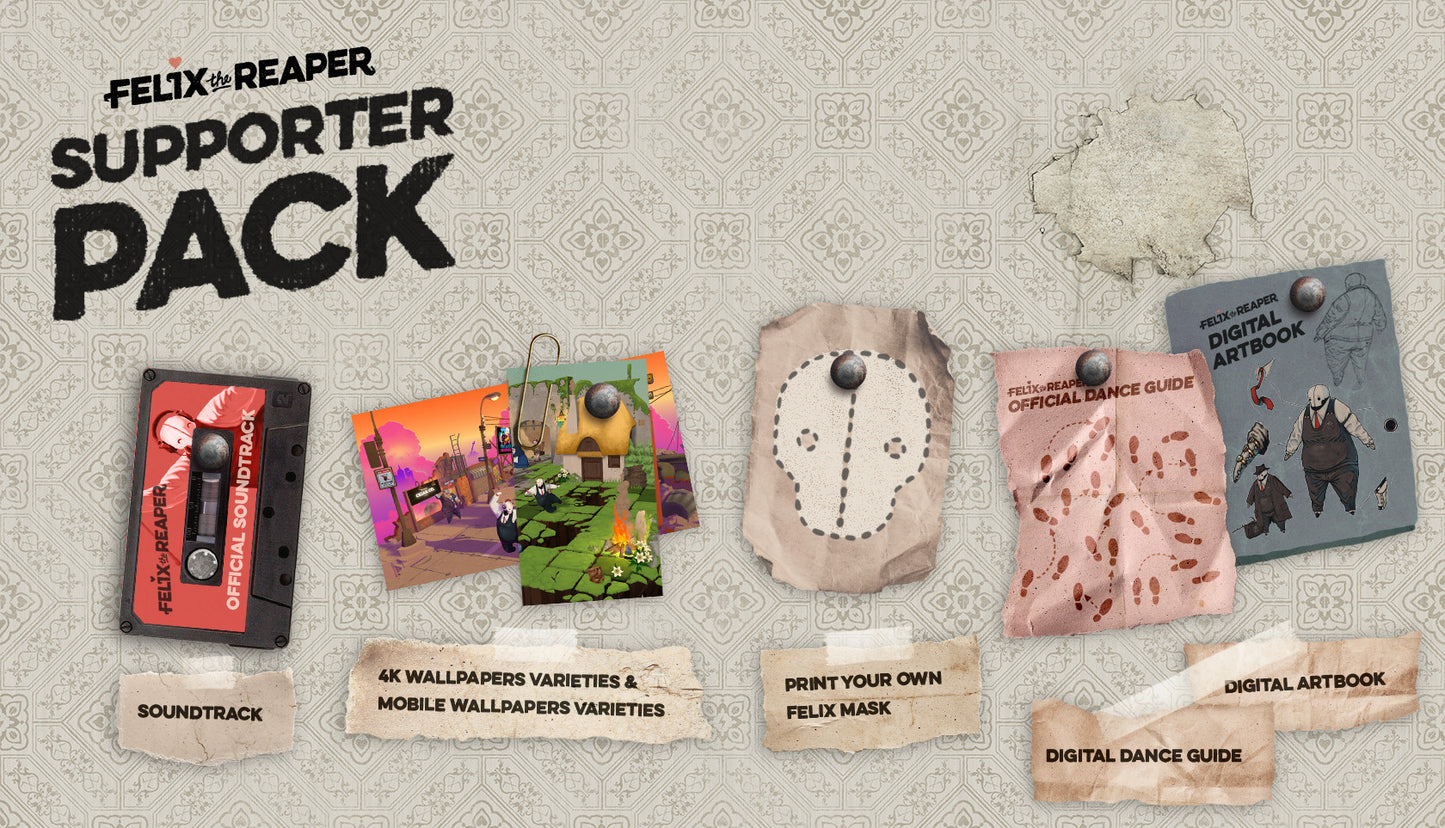 Buy Felix The Reaper - Supporter Pack DLC Steam Key Default Title Steam key – fast digital delivery | Volt Keys