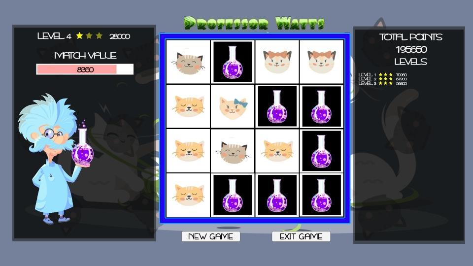 Buy Professor Watts Memory Match Cats Steam Key Default Title Steam key – fast digital delivery | Volt Keys