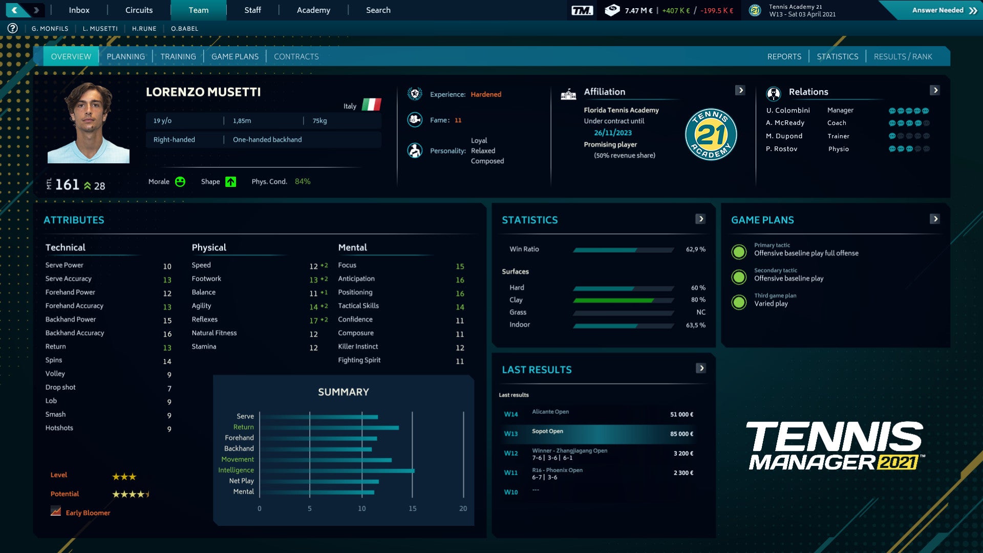 Buy Tennis Manager 2021 Steam Key Default Title Steam key – fast digital delivery | Volt Keys