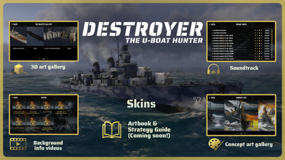 Buy Destroyer: The U-Boat Hunter - Supporter Pack DLC Steam Key Default Title Steam key – fast digital delivery | Volt Keys