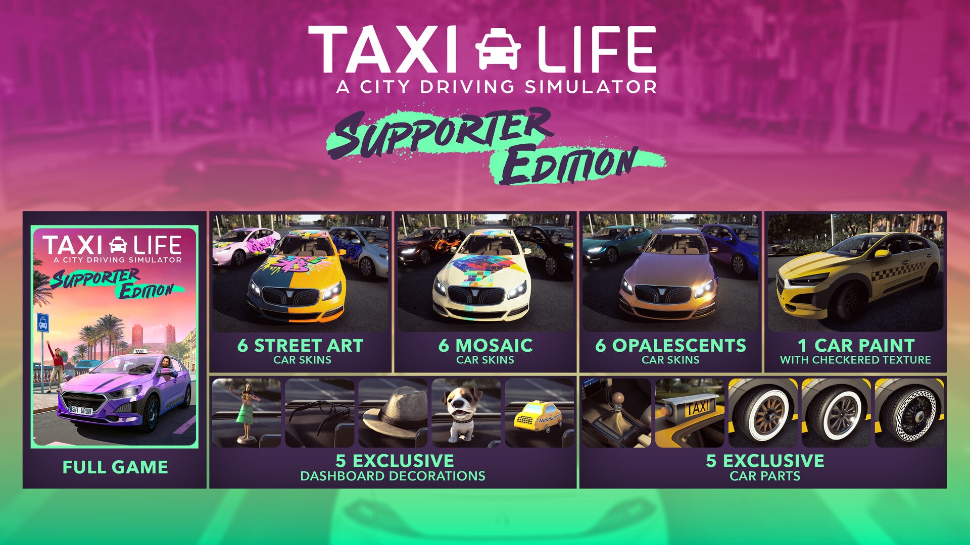 Buy Taxi Life: A City Driving Simulator - Supporter Pack DLC PC Steam Key Default Title Steam key – fast digital delivery | Volt Keys