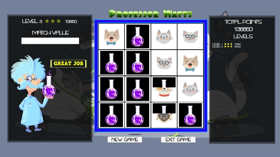 Buy Professor Watts Memory Match Cats Steam Key Default Title Steam key – fast digital delivery | Volt Keys