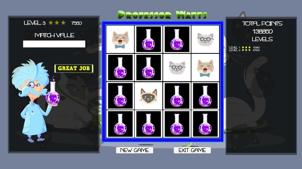 Buy Professor Watts Memory Match Cats Steam Key Default Title Steam key – fast digital delivery | Volt Keys